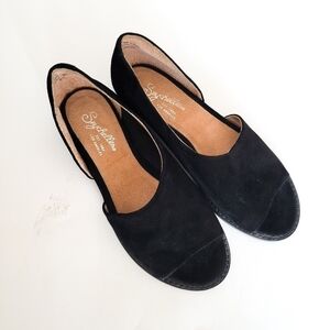 Seychelles black open toe flats Summer Shoes